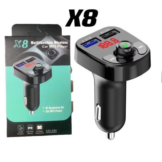 FM Transmitter Bluetooth Modulator Mobil Car Charger + Mp3 Player + Aux + Saver + Tf Slot/ Fm Modula