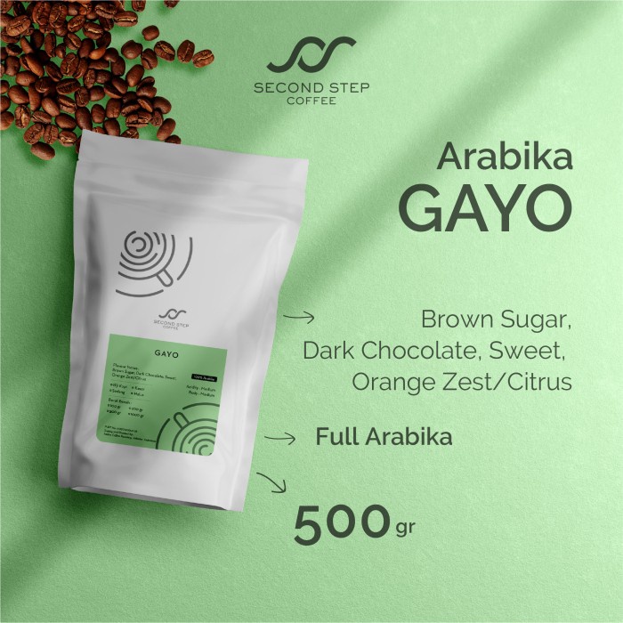 

KOPI ARABIKA GAYO ACEH ARABICA COFFEE ROAST BEAN 500G BIJI BUBUK COFFE