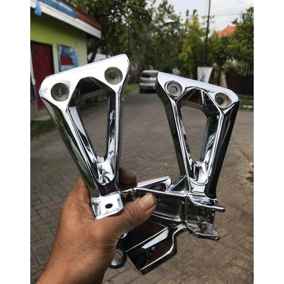 PRODUK- POSTEP FOOTSTEP HONDA REVO ORIGINAL KROM CHROME CROM .