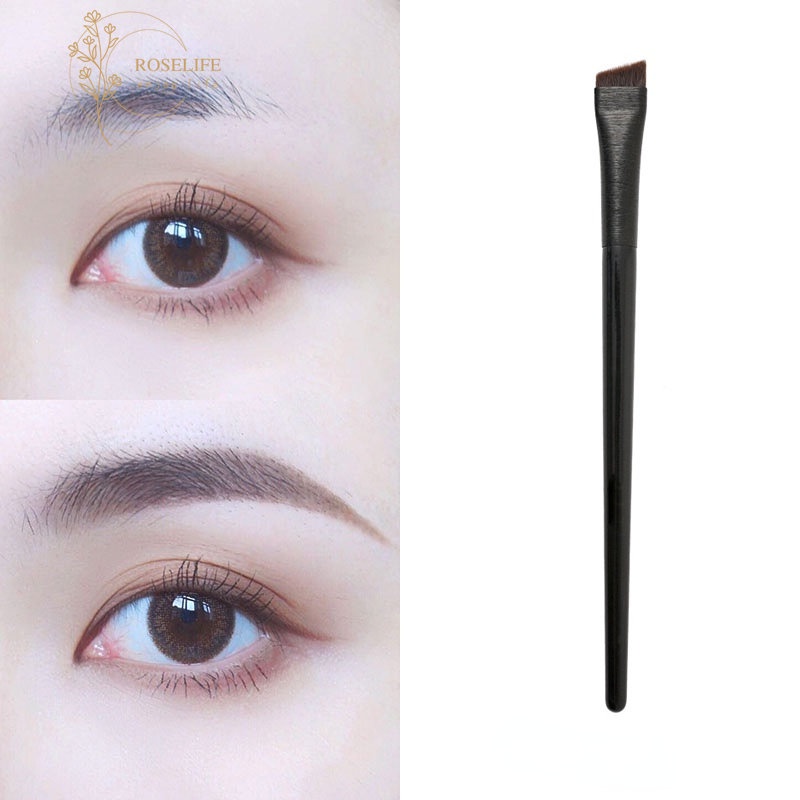Roselife 1pc Brush Kosmetik / Makeup PRO Premium Bulu Sintetis Untuk Alis