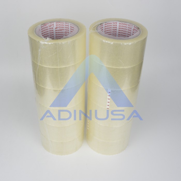 

Tape Lakban Selotip Bening Cokelat Daimaru 48 Mm X 90 Yard Besar 1 Pack