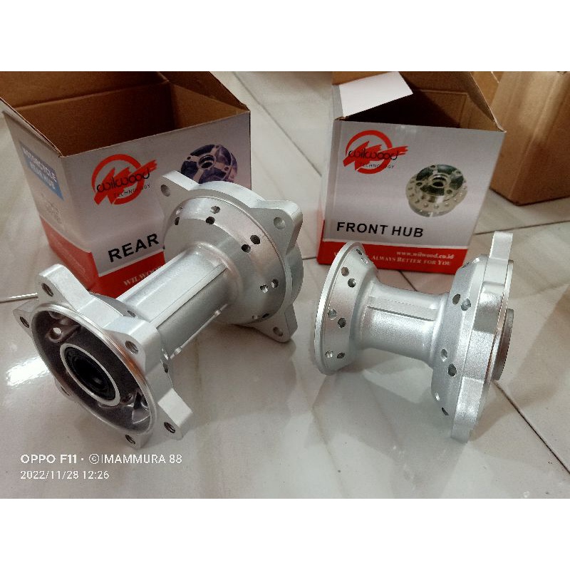 TROMOL SET KLX 150 DT BF HOLE 36 36 SILVER WILWOOD