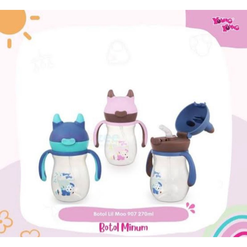 Young Young Botol Minum Little Moo 907 270ml / Botol Minum Anak