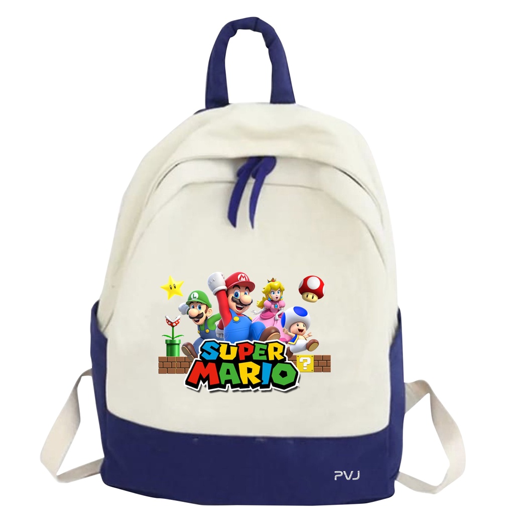 PVJ - Tas Super Mario bros Ransel Anak Sekolah Kids backpack