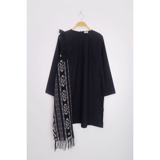 Tunik Songket Tenun Kombinasi Atasan Songket