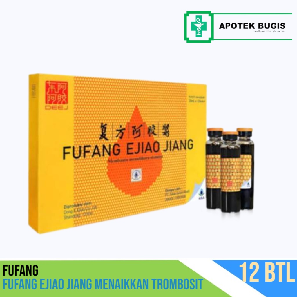 Fufang Ejiao Jiang obat menaikkan trombosit Isi 12 Botol 20ml Obat Suplemen Tambah Darah