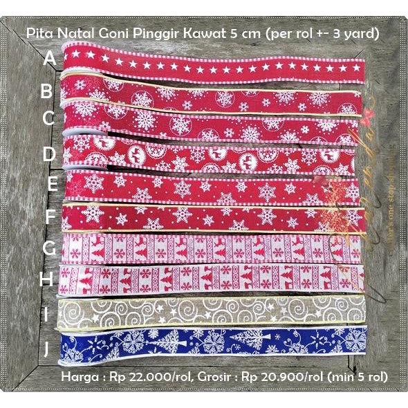 

NATL-329 : Pita Natal Goni Pinggir Kawat 5 cm (per rol +- 3 yard)