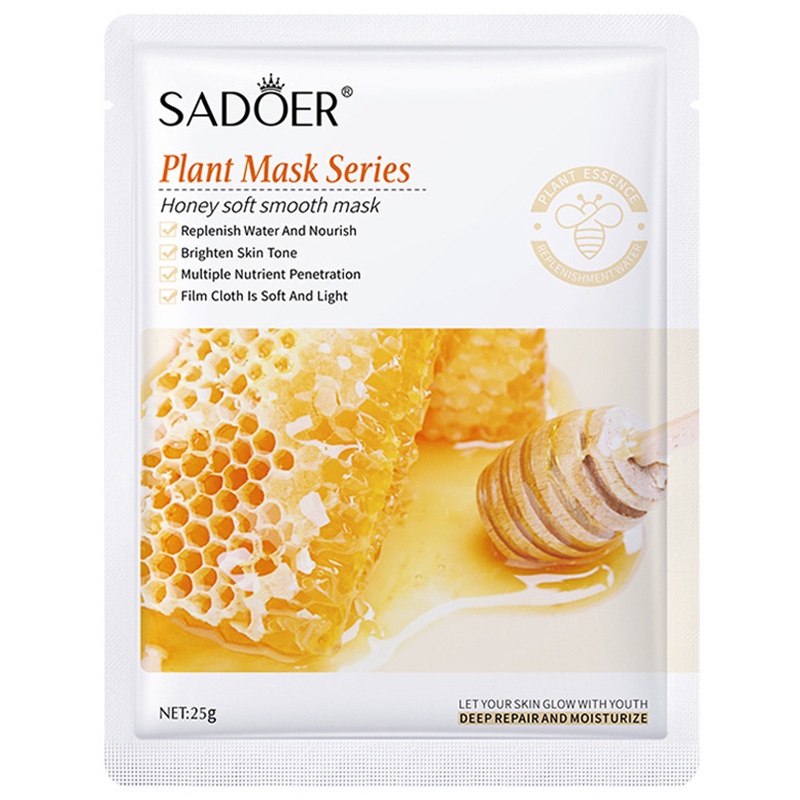 [100% ORIGINAL]【READY STOCK】SADOER MASKER SHEET MASKER PERAWATAN WAJAH/Natural Plant Mask Botany Fruits Facial Sheet