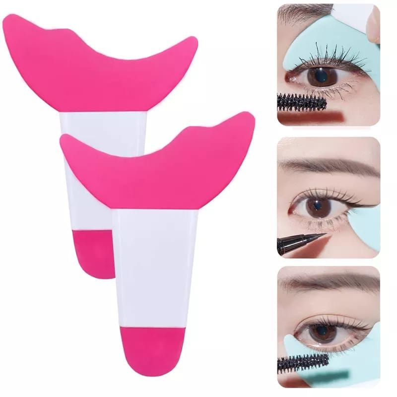 ALAT BANTU APLIKATOR MASCARA EYELINER EYESHADOW 3 IN 1 BAHAN SILIKON