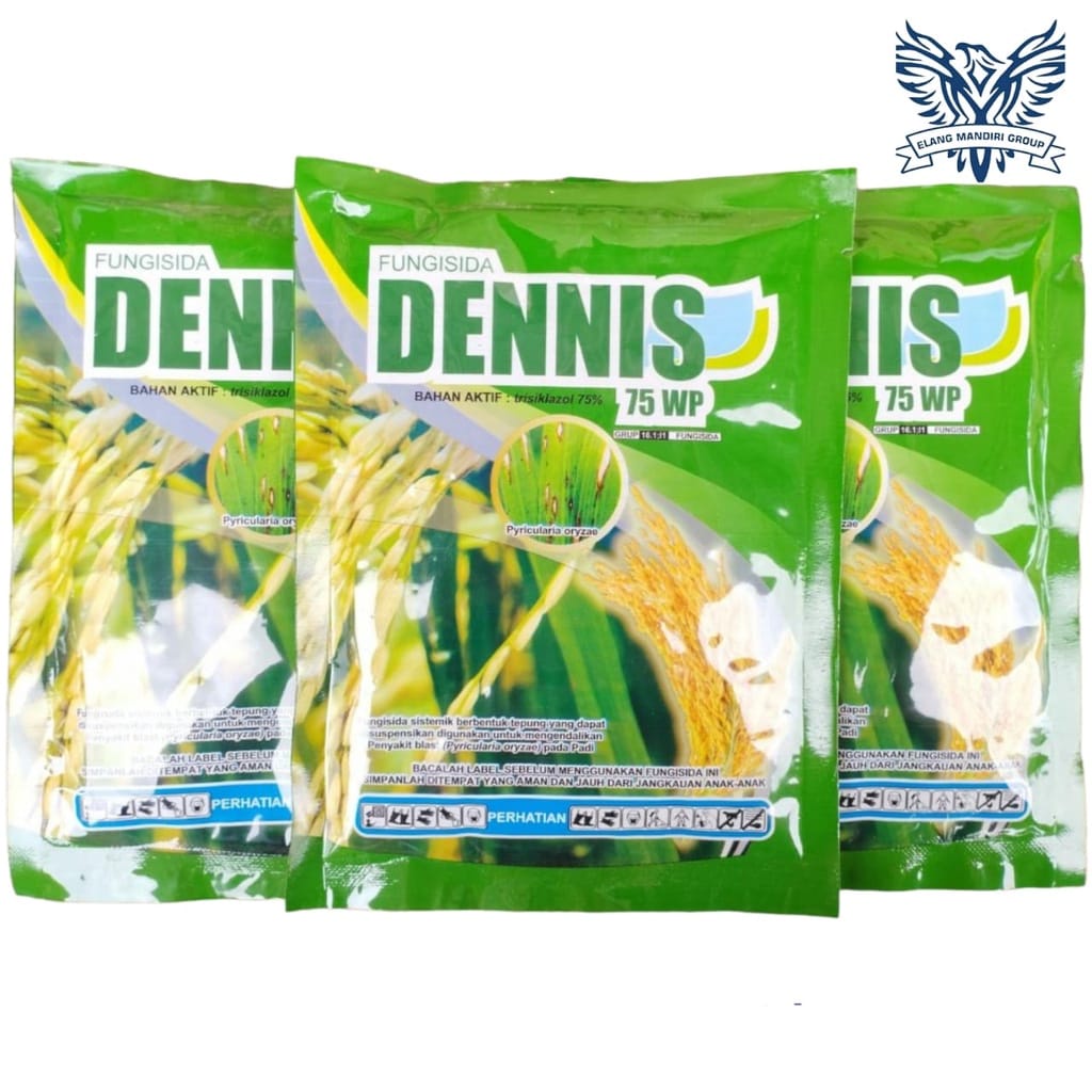 Fungisida Dennis 75WP 100gr Bahan Aktif Trisiklazol 75%