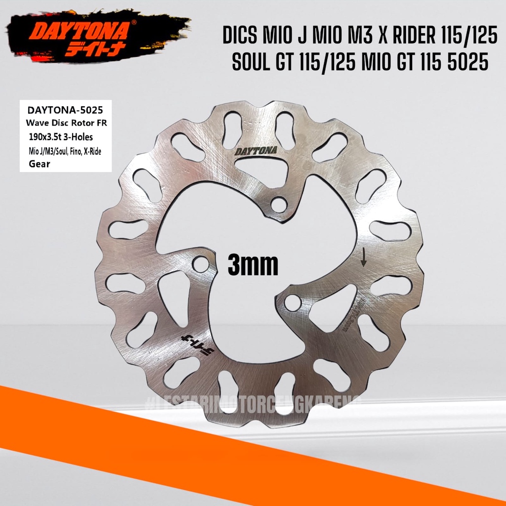 PIRINGAN CAKRAM DISC DISK DEPAN SOUL GT MIO M3 FINO FI DAYTONA 5025