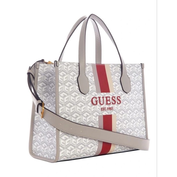 9.9 SALE | GUESSS Silvana Logo Book Tote Bag