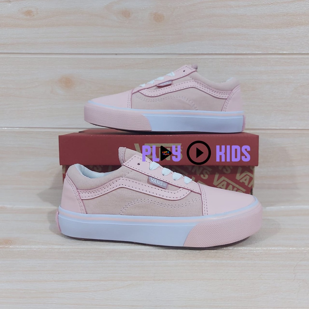 SEPATU ANAK PEREMPUAN | SEPATU SNEAKER ANAK PEREMPUAN | SEPATU V4N5 ANAK OLD SKO0L VELCRO DAN TALI SIZE 21-35