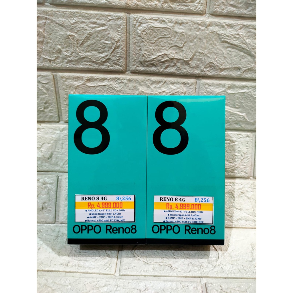 OPPO RENO 8 4G RAM 8GB INTERNAL 256GB BERGARANSI