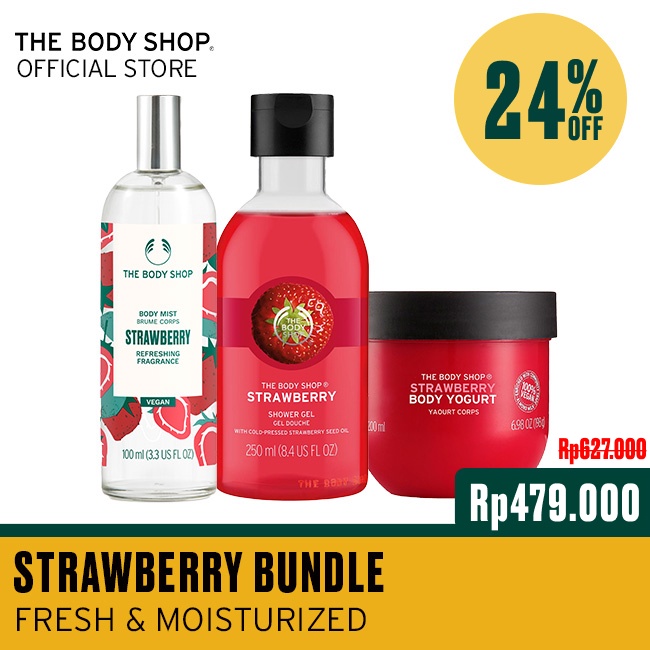 Image of The Body Shop Fresh & Moisturised With Strawberry Bundles #0