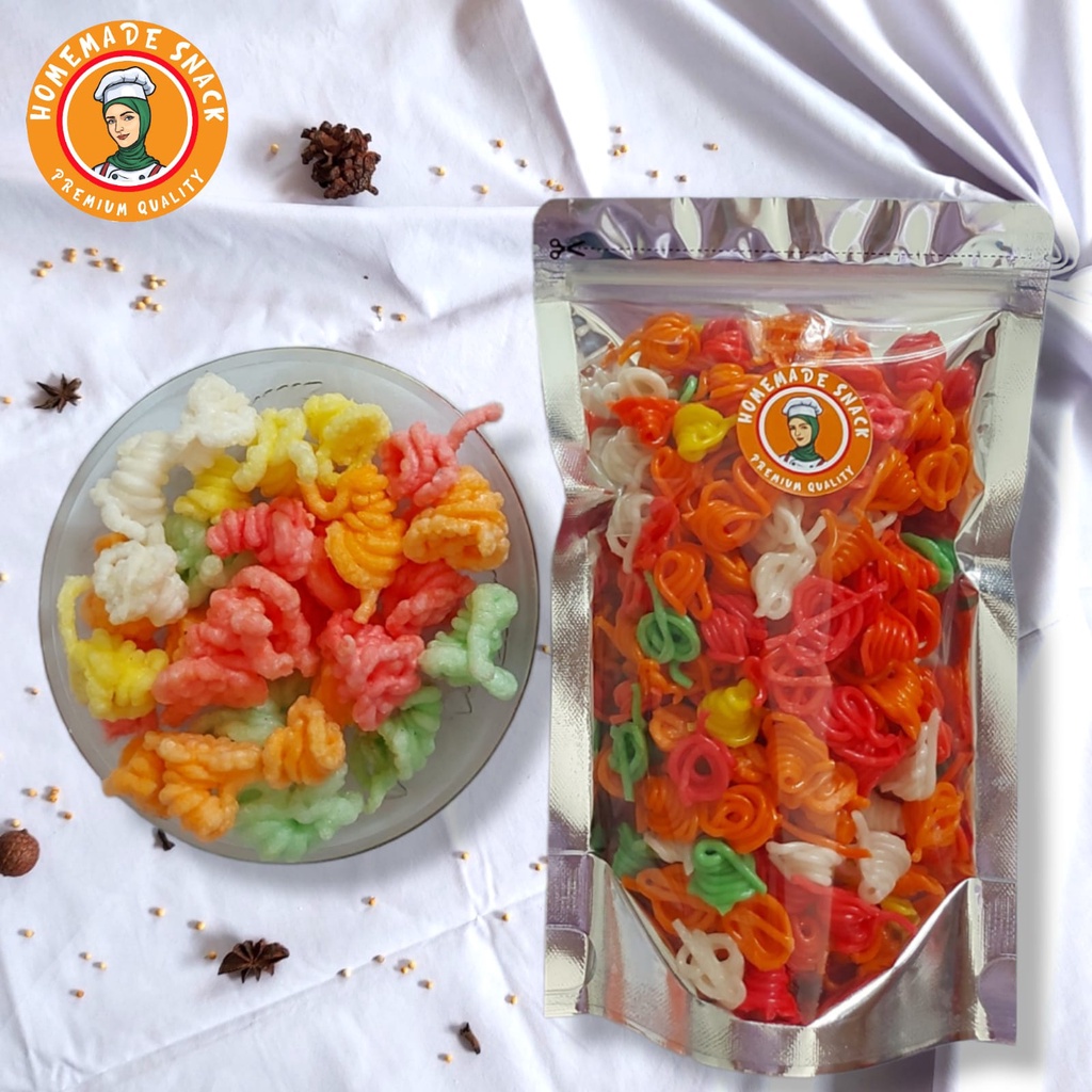 

Homemade Snack - Kerupuk Keong Mini Warna Kerupuk Mentah Krupuk Kering Snack Halal Kualitas Premium