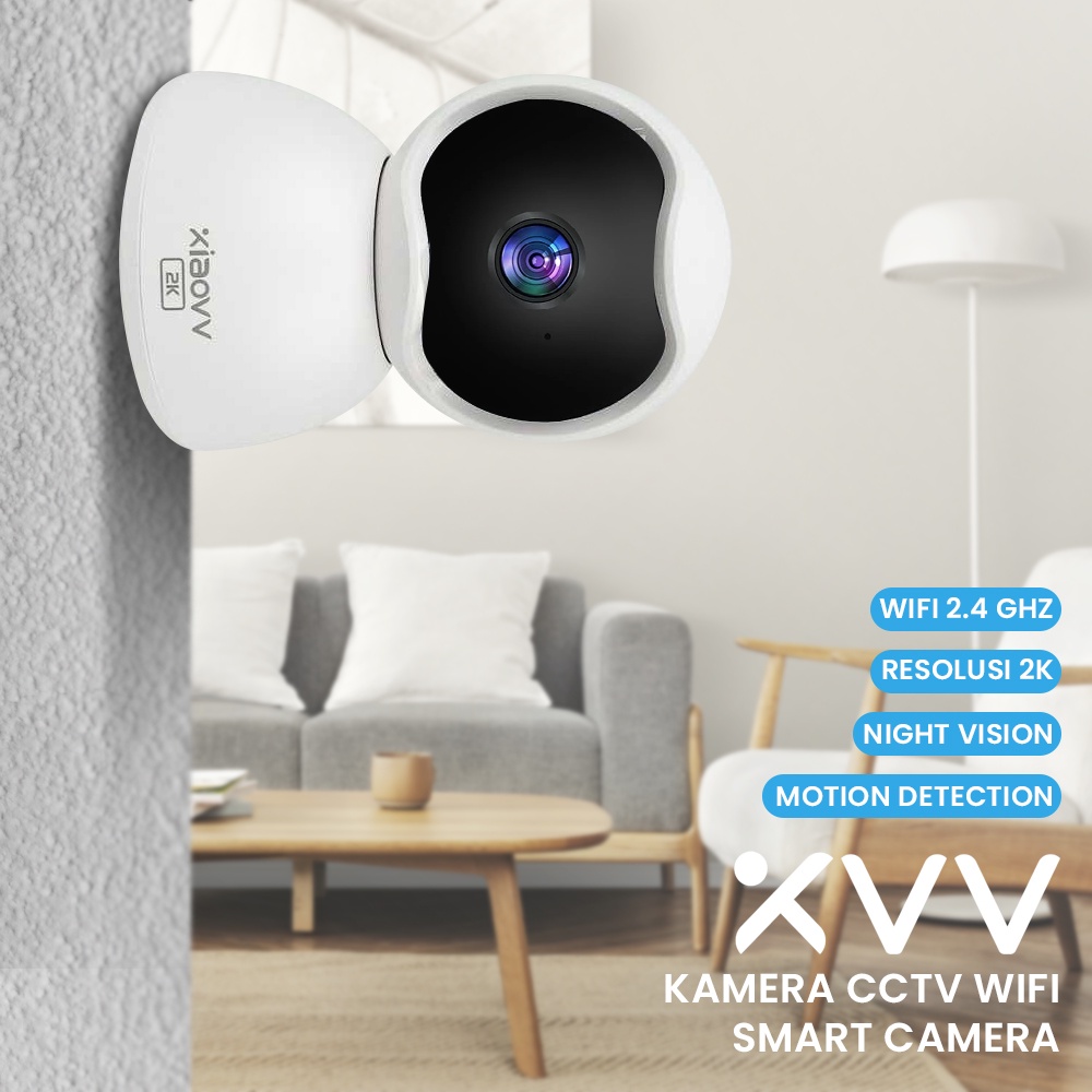 Xiaovv Kamera CCTV WiFi PTZ Smart Camera 2K - XVV-3630S-Q2 - White