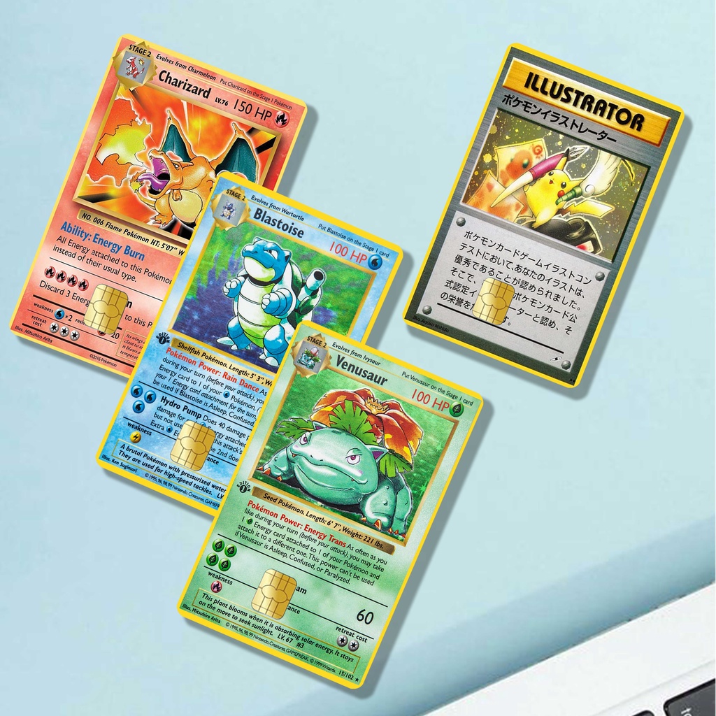 

Sticker Skin Card ATM Hologram Pokemon Langka - Stiker Hologram