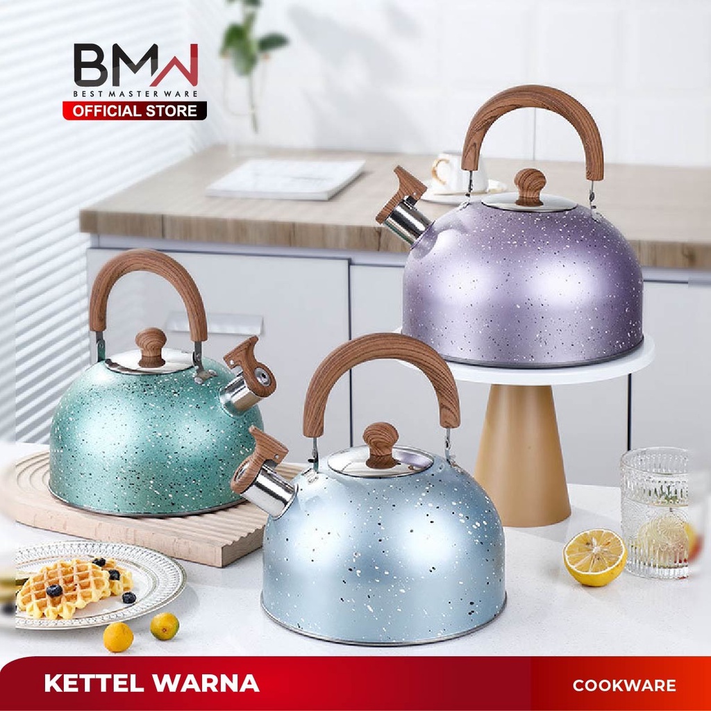 BMW Kitchenware - Teko 3 Liter 4 Liter Kettle Stainless Steel Ceret Air Panas Ketel Air