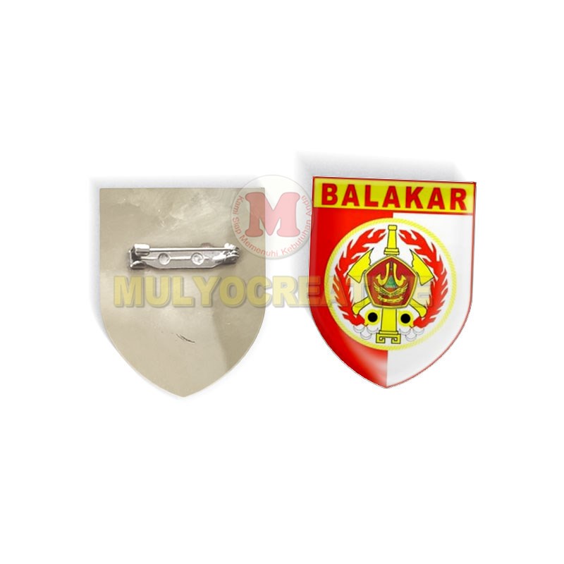 Pin Balakar Logo Banser Balakar Emblem Bros Peniti