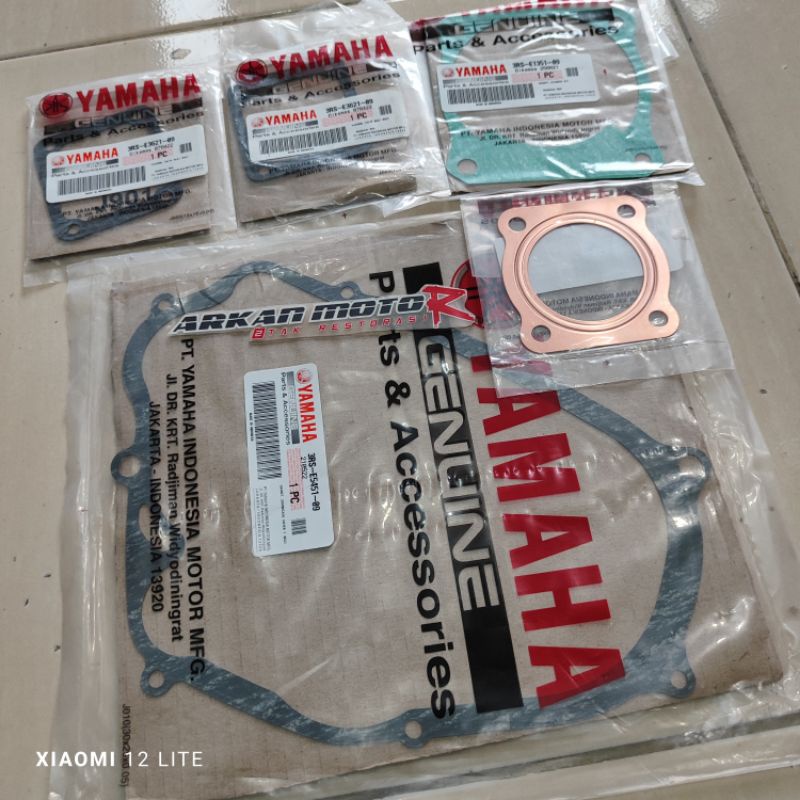 PAKING GASKET FULLSET 5 PCS RXZ RX-Z RX Z 3RS ORIGINAL YAMAHA