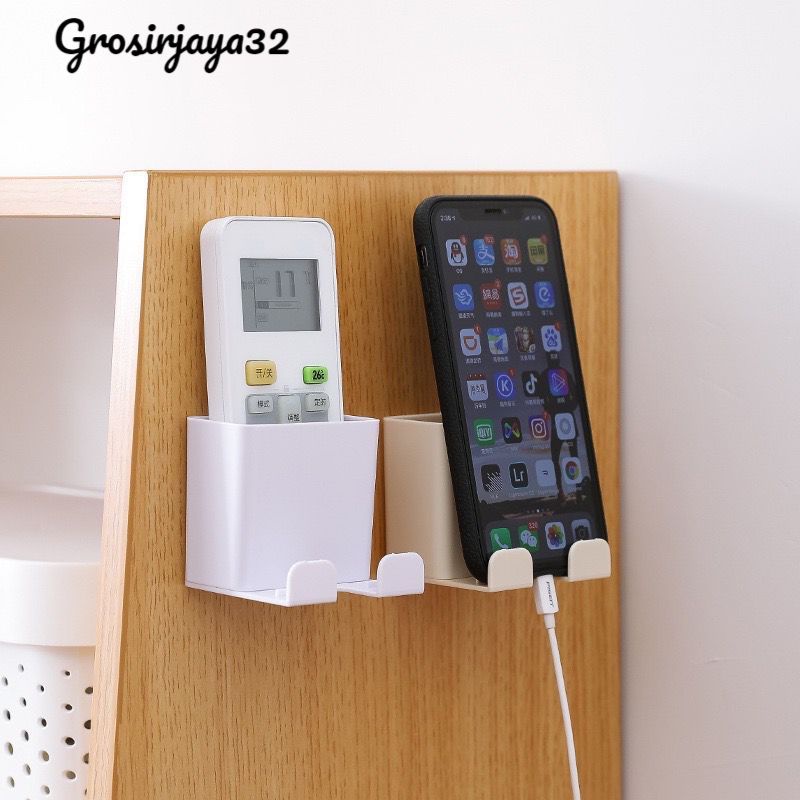 KOTAK PENYIMPANAN REMOTE DAN HP / RAK CHARGER TEMPEL MODEL BARU / GANTUNGAN REMOTE / HANGER REMOTE
