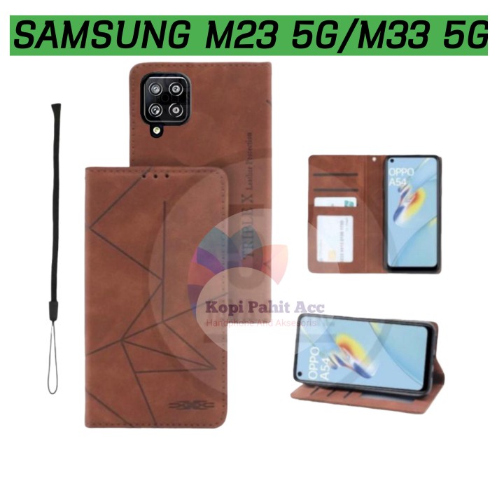 Case Samsung M33 5G M53 5G Flip Cover Wallet Leather Case Magnet