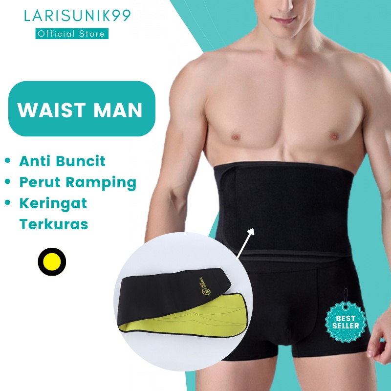 Korset Perut Buncit Sabuk Pelangsing Waist Man Belt Unisex Bahan Neoprene