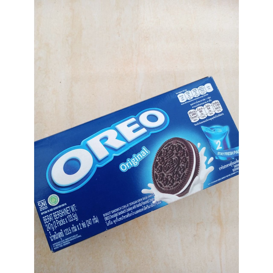 

[TM5] Oreo Biskuit Cream Untuk Snack Anak dan Dewasa 2x123.5gr