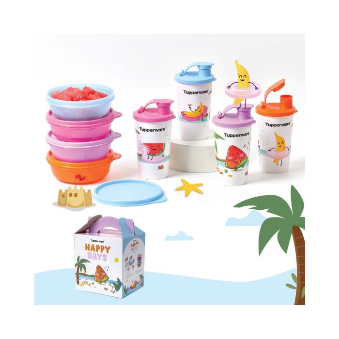 Happy day set tupperware