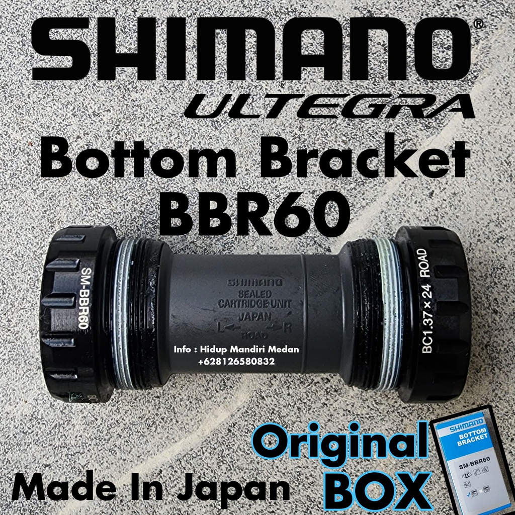 Jual BB Bottom Bracket Shimano Ultegra BBR60 Japan BSA Drat R60 ...