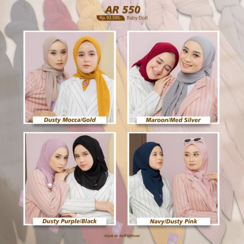 JILBAB SEGIEMPAT PLISKET ARRAFI 550