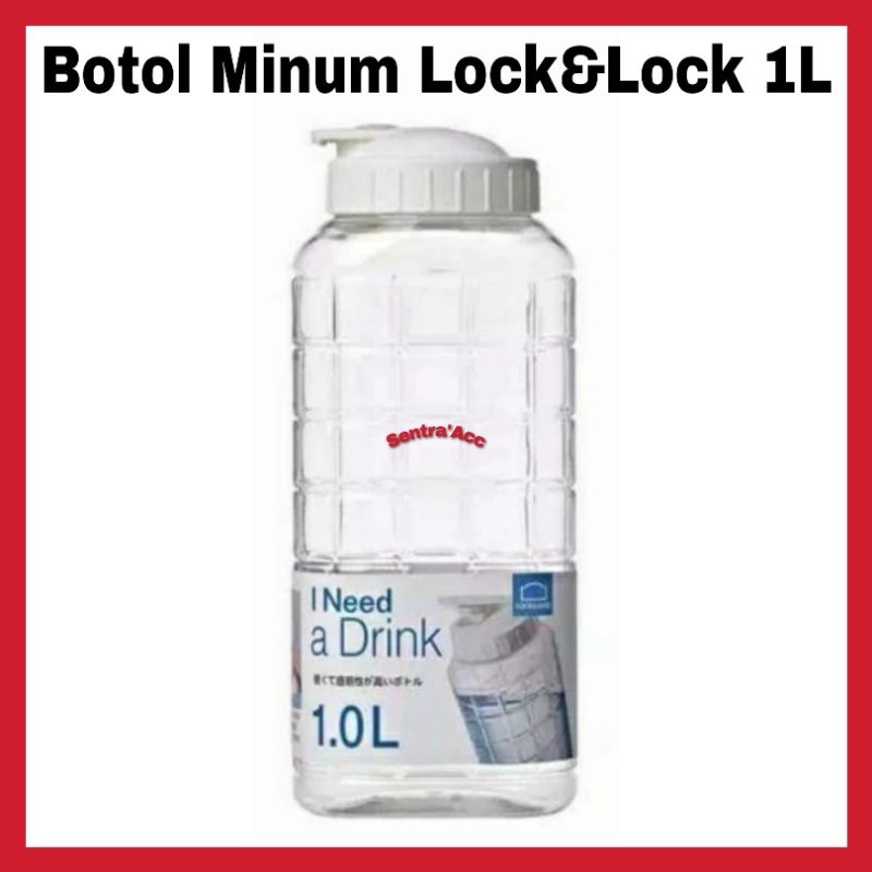 Lock N Lock Botol Minum 1L Chess Water / Botol Air Kulkas 1 Liter Botol Lock n Lock