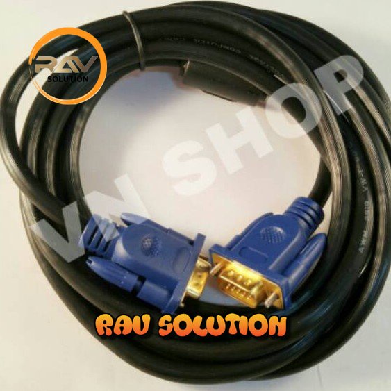 KABEL VGA 5M HIGH QUALITY (GOLD PLATED) / VGA 5 METER / VGA 5 M