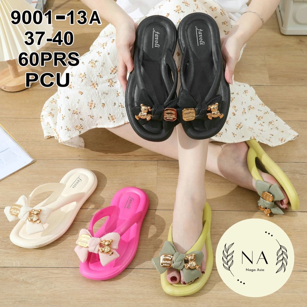 sandal japit perempuan dewasa bangkok pita import  9001+13 / 2024-2A (36-40) sandal wanita terlaris 2022/sandal wanita jelly import