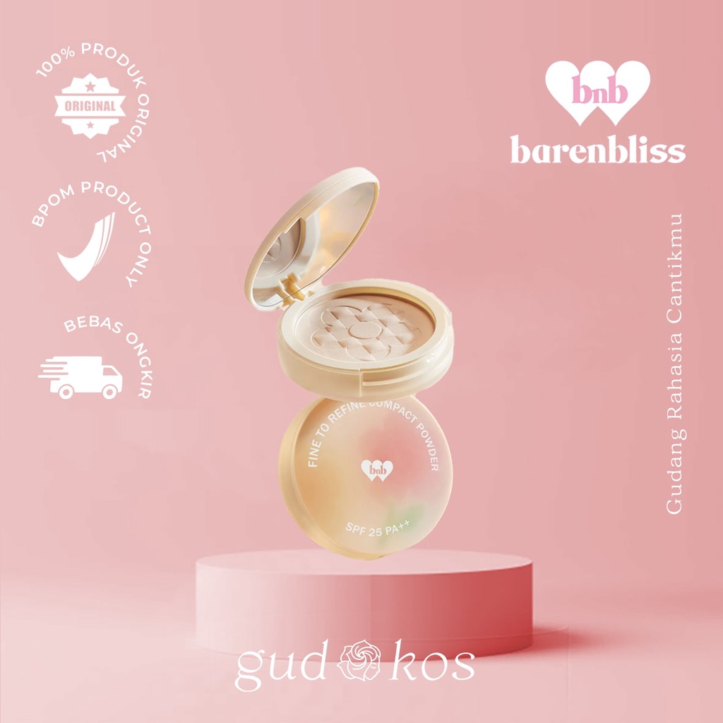 [FREE GIFT] BARENBLISS Korean Bloomatte Fine To Refine Compact Powder