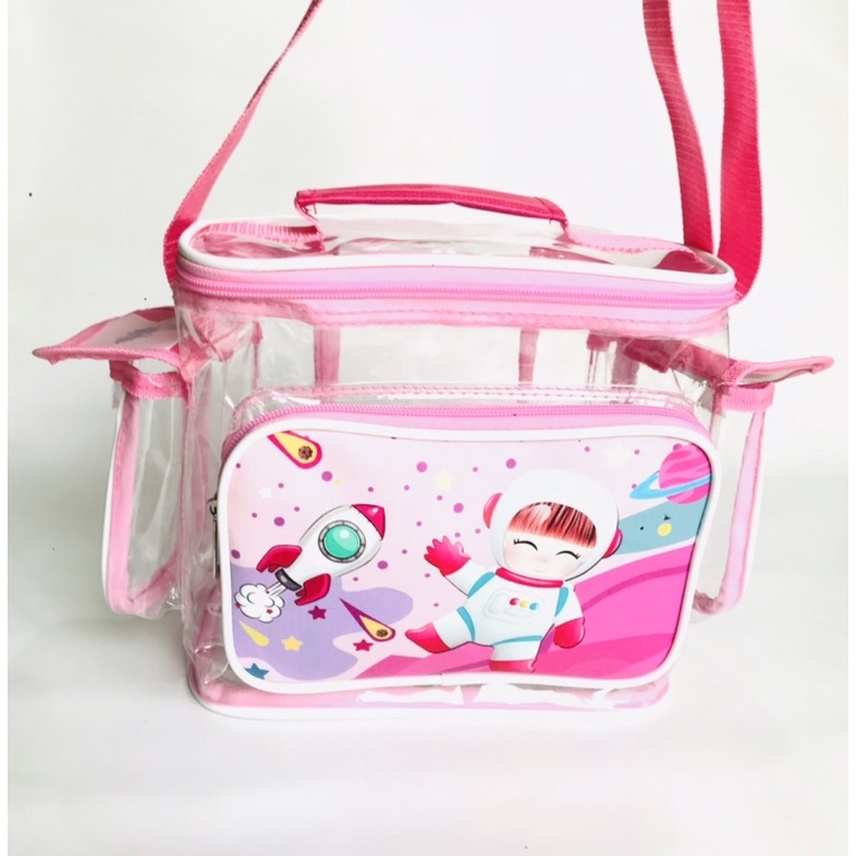 SHOWME TAS ANAK SEKOLAH MIKA - TAS ULANG TAHUN - TAS MAKAN - LUNCH BAGS - GOODIEBAGS - SOUVENIR - TAS RENANG - MULTI BAGS - ASTRONOT PINK - SPACE PINK CUTE