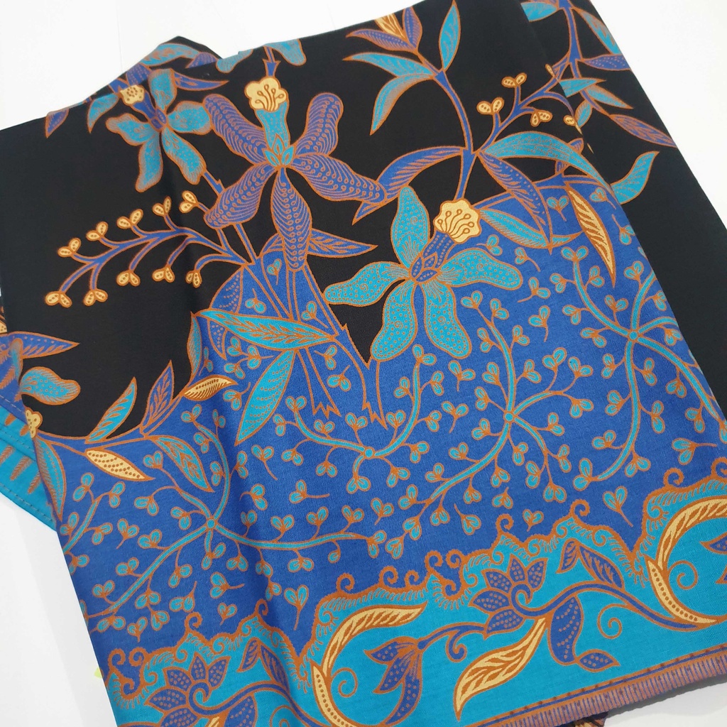 KAIN BATIK H SANTOSO 08 BIRU / KAIN BATIK UNGGUL JAYA