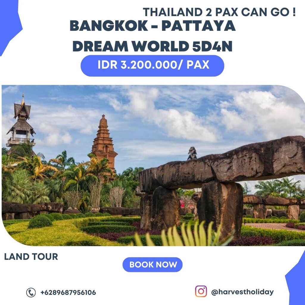 Jual BANGKOK & PTY & DREAM WORLD 5D4N | Shopee Indonesia