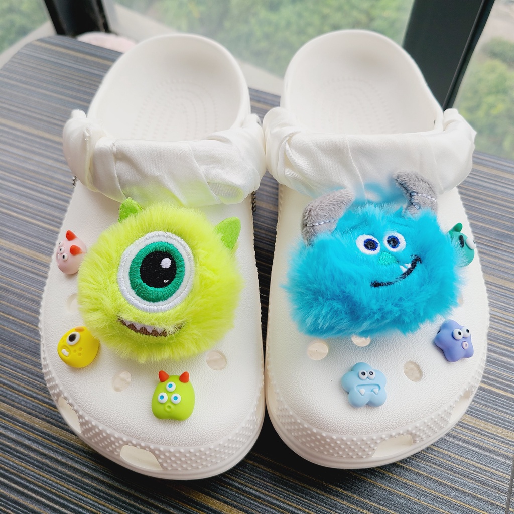 8pcs Aksesoris Sepatu Crocs DIY Seri Monster University Jibbitz