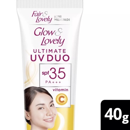 Glow &amp; Lovely UV Krim Vit C &amp; Niacinamide Sunscreen SPF 35 PA+++ 40gr