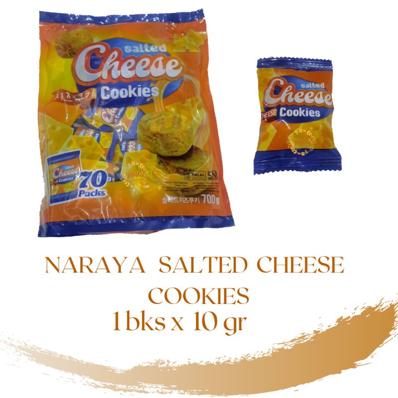 Naraya salted cheese cookies 70 bks x 10 gr (700gr)