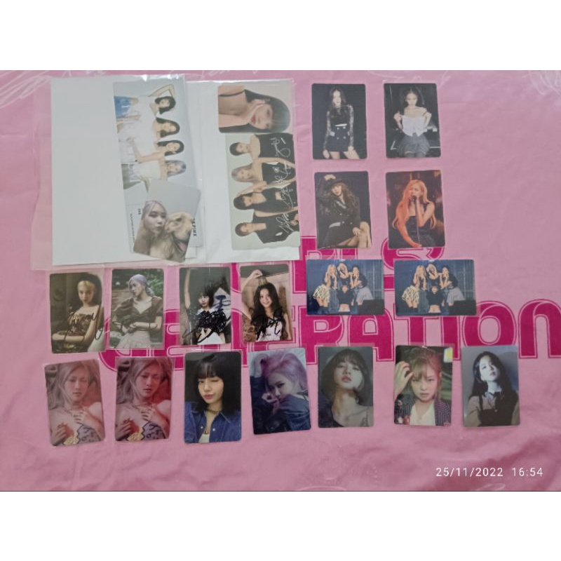 BLACKPINK Photocard • The Album Japan • In Your Area • The Album POB • How You Like That POB • 'R' P