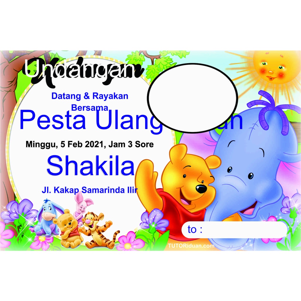 Cetak Undangan Ulang Tahun/birthday card/kartu undangan