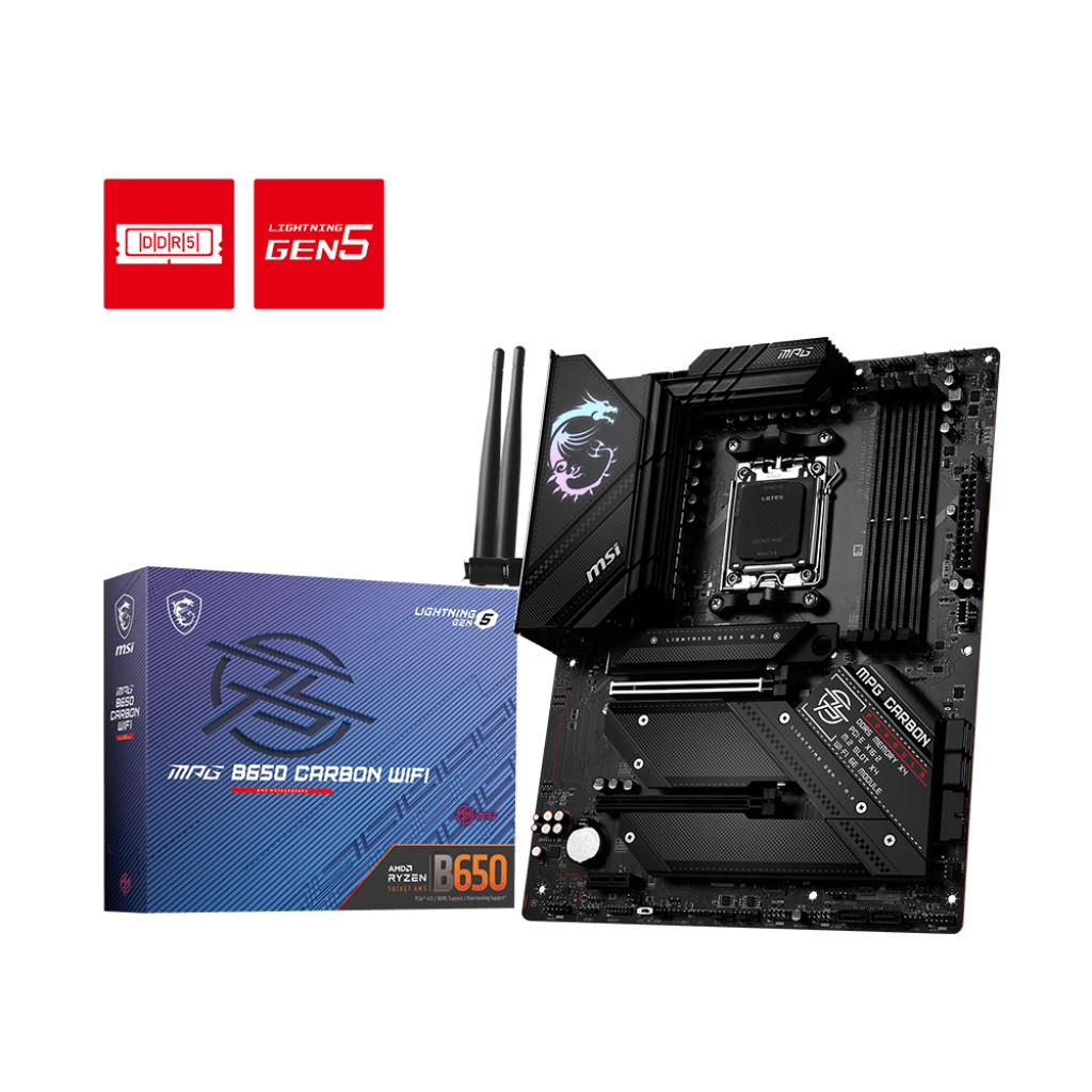 MSI MPG B650 CARBON WIFI AM5 B650 DDR5 Motherboard