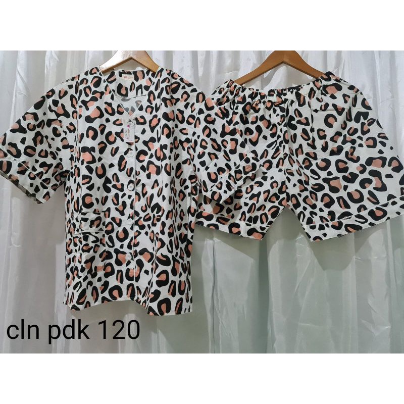 Baju tidur jumbo/Piyama Jumbo LD 120cm tangan pendek celana pendek