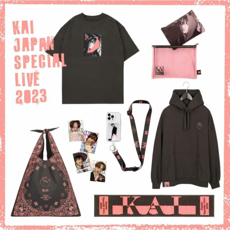(BOOKED) EXO KAI JAPAN SPECIAL LIVE MD MERCHANDISE CLEAR CARD PHOTOCARD PHONE TAB TSHIRT HOODIE POUC