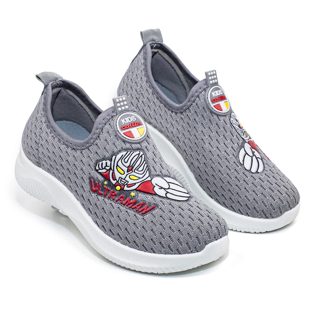 Sneakers Slip On Anak Anak Tanggung Tanpa Tali Motif Ultraman E102