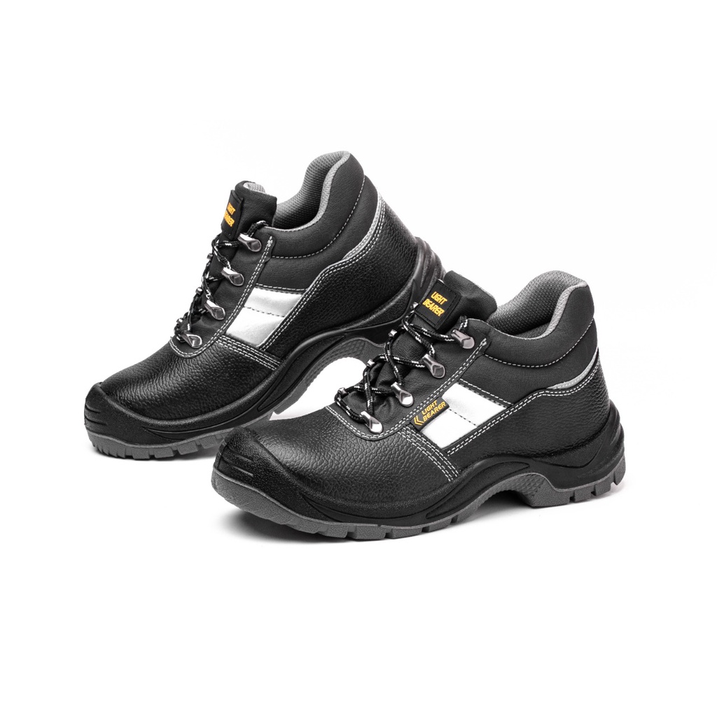 SEPATU SAFETY SHOES HIGH MIDDLE SSL 350 MURAH BERKUALITAS SEPATU KERJA PALING MURAH BLACK HITAM ABU-ABU