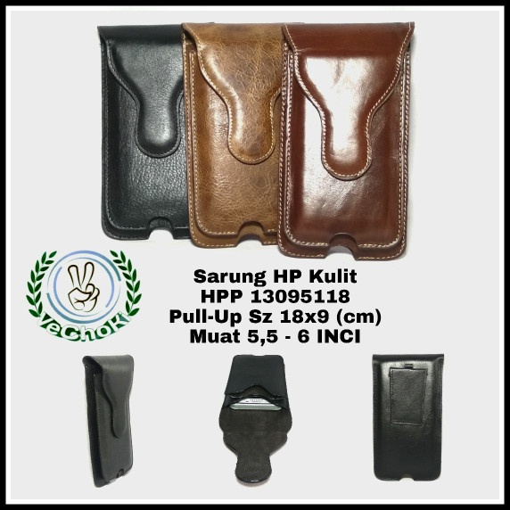 Dompet Tas Sarung HP Kulit Sapi Asli - Polos Kickers Fossil Hush Puppi